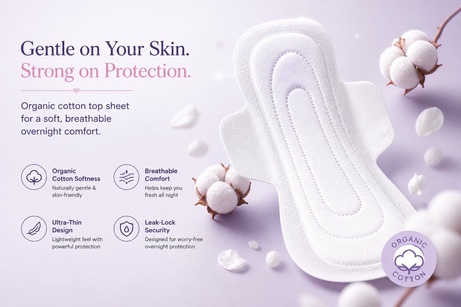Soft organic pad
